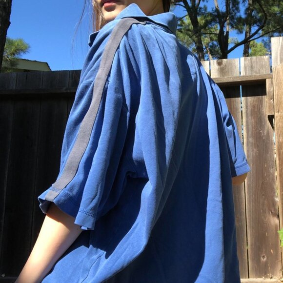 Nautica Men's Blue and Grey Polo-shirts - Picture 2 of 2